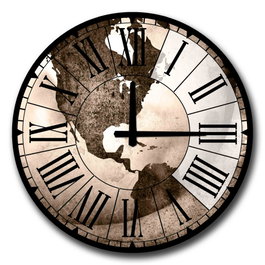 Wallity Reloj Decorativo MDF 5050MS-001 50 cm Diámetro Movimiento Silencioso Elegante Moderno MDF 5mm